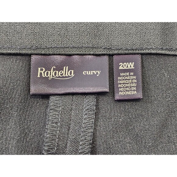 ALK Women's 20W Rafaella Curvy Fit Ankle Tapered Leg Dress Pants Slacks Black NW - Picture 6 of 7